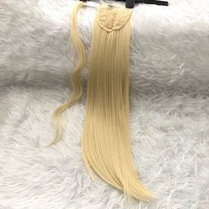 Hair extensions ponytail blonde